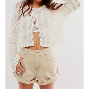 NEW FREE PEOPLE danni short in ecru